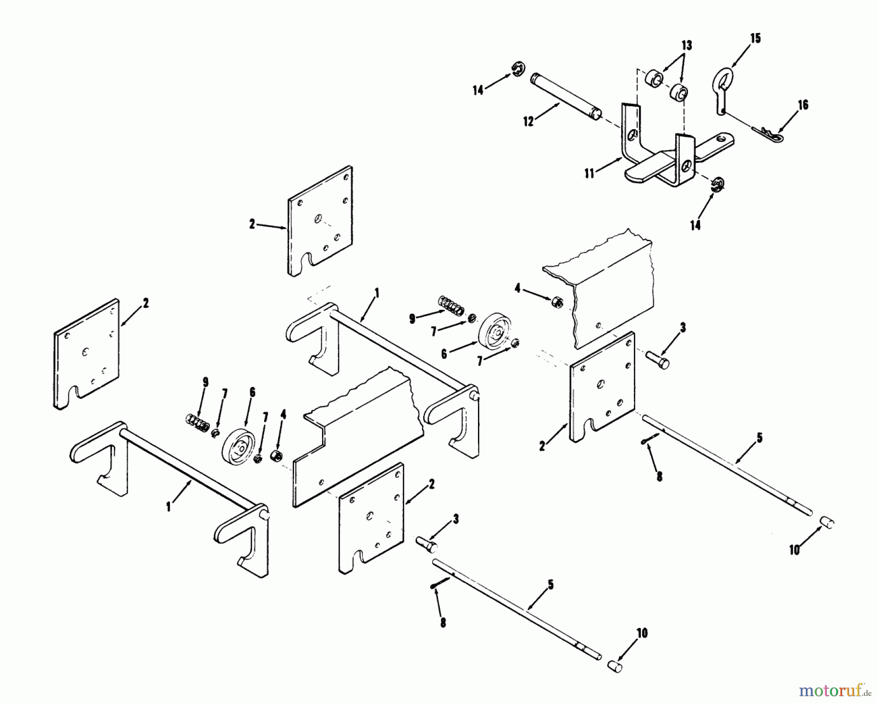 Toro Neu Mowers, Lawn & Garden Tractor Seite 1 71-16OS01 (D-160) - Toro D-160 Automatic Tractor, 1977 HITCHES