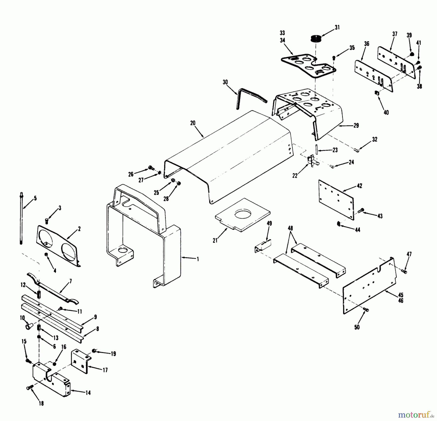 Toro Neu Mowers, Lawn & Garden Tractor Seite 1 71-16OS01 (D-160) - Toro D-160 Automatic Tractor, 1977 SHEET METAL AND COVERS #1