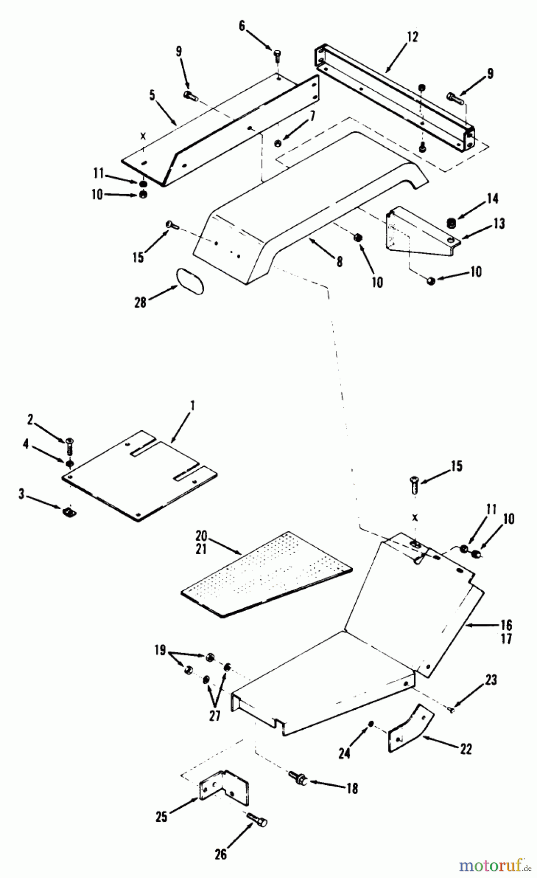 Toro Neu Mowers, Lawn & Garden Tractor Seite 1 71-16OS01 (D-160) - Toro D-160 Automatic Tractor, 1977 SHEET METAL AND COVERS #2