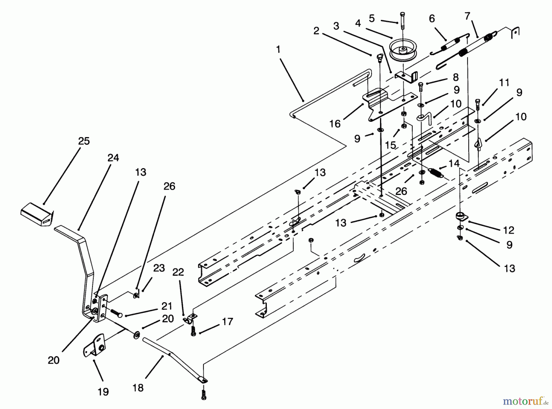  Toro Neu Mowers, Lawn & Garden Tractor Seite 1 71140 (10-32XL) - Toro 10-32XL Lawn Tractor, 1993 (3900001-3999999) CLUTCH ASSEMBLY