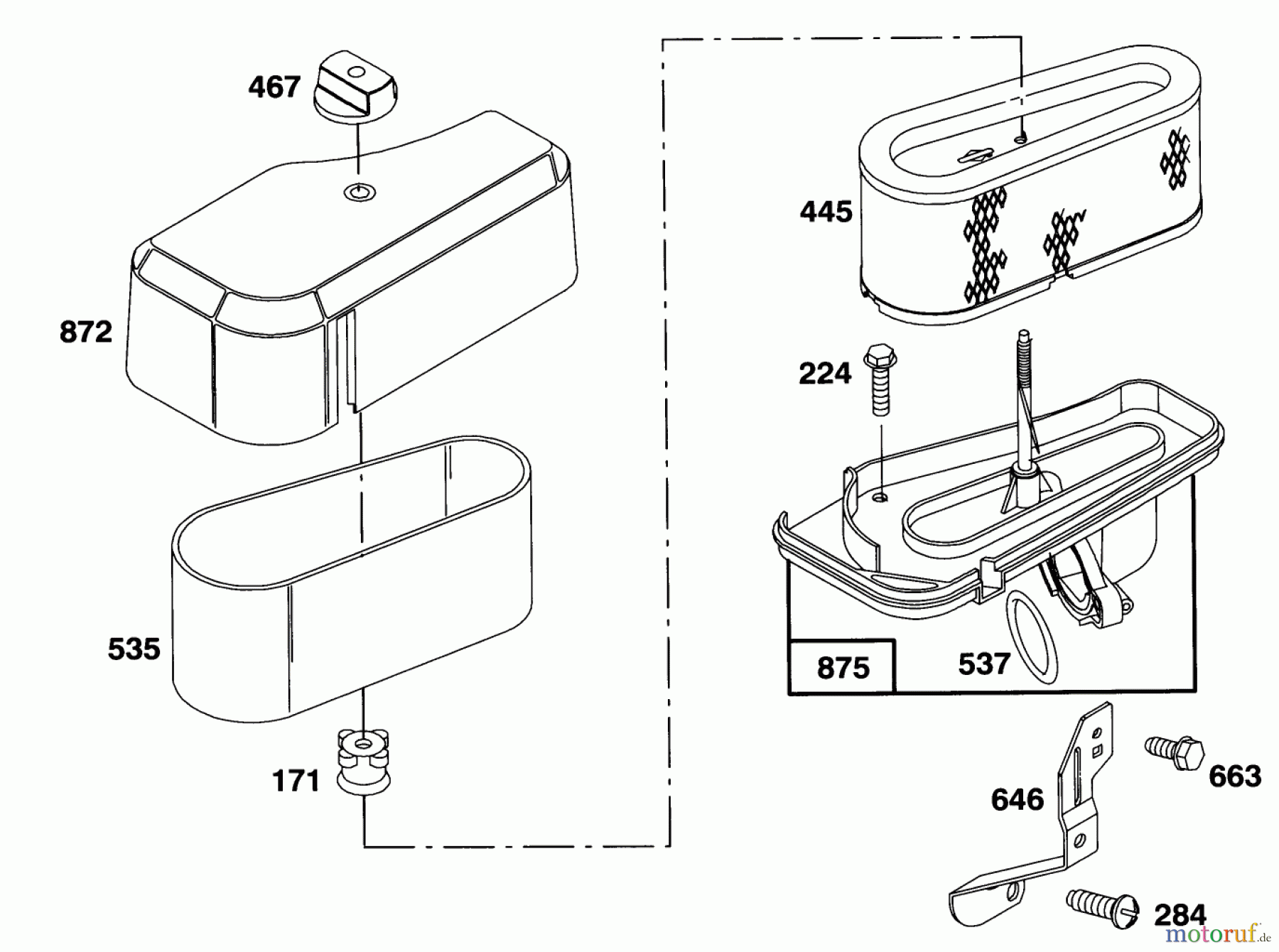 Toro Neu Mowers, Lawn & Garden Tractor Seite 1 71140 (10-32XL) - Toro 10-32XL Lawn Tractor, 1993 (3900001-3999999) ENGINE BRIGGS & STRATTON MODEL 283707-0156-01 #4