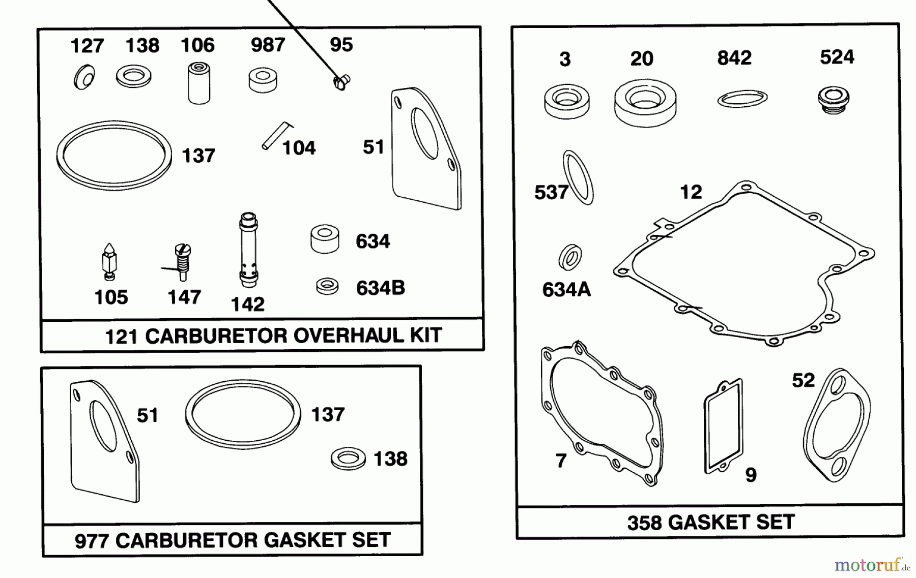 Toro Neu Mowers, Lawn & Garden Tractor Seite 1 71140 (10-32XL) - Toro 10-32XL Lawn Tractor, 1993 (3900001-3999999) ENGINE BRIGGS & STRATTON MODEL 283707-0156-01 #8