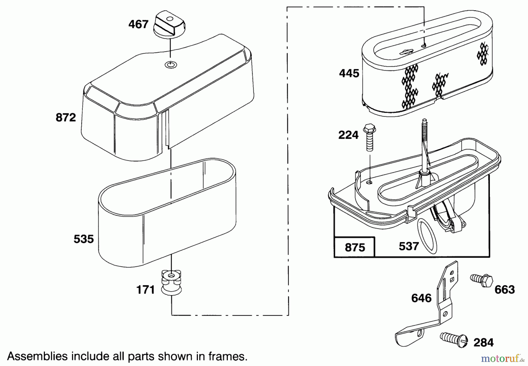Toro Neu Mowers, Lawn & Garden Tractor Seite 1 71202 (12-38XL) - Toro 12-38XL Lawn Tractor, 1993 (3900001-3999999) ENGINE BRIGGS & STRATTON MODEL 283707-0156-01 #4