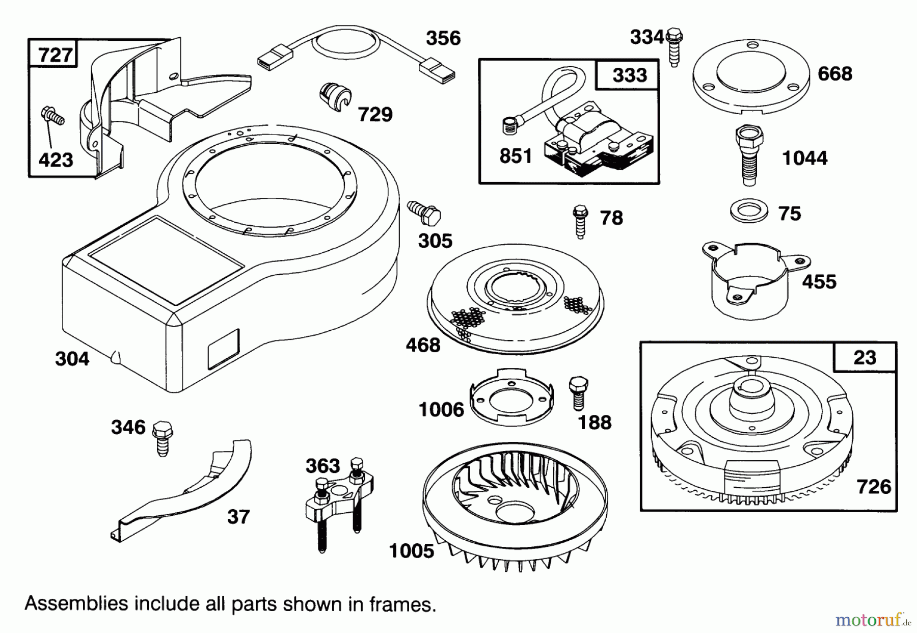 Toro Neu Mowers, Lawn & Garden Tractor Seite 1 71202 (12-38XL) - Toro 12-38XL Lawn Tractor, 1993 (3900001-3999999) ENGINE BRIGGS & STRATTON MODEL 283707-0156-01 #6