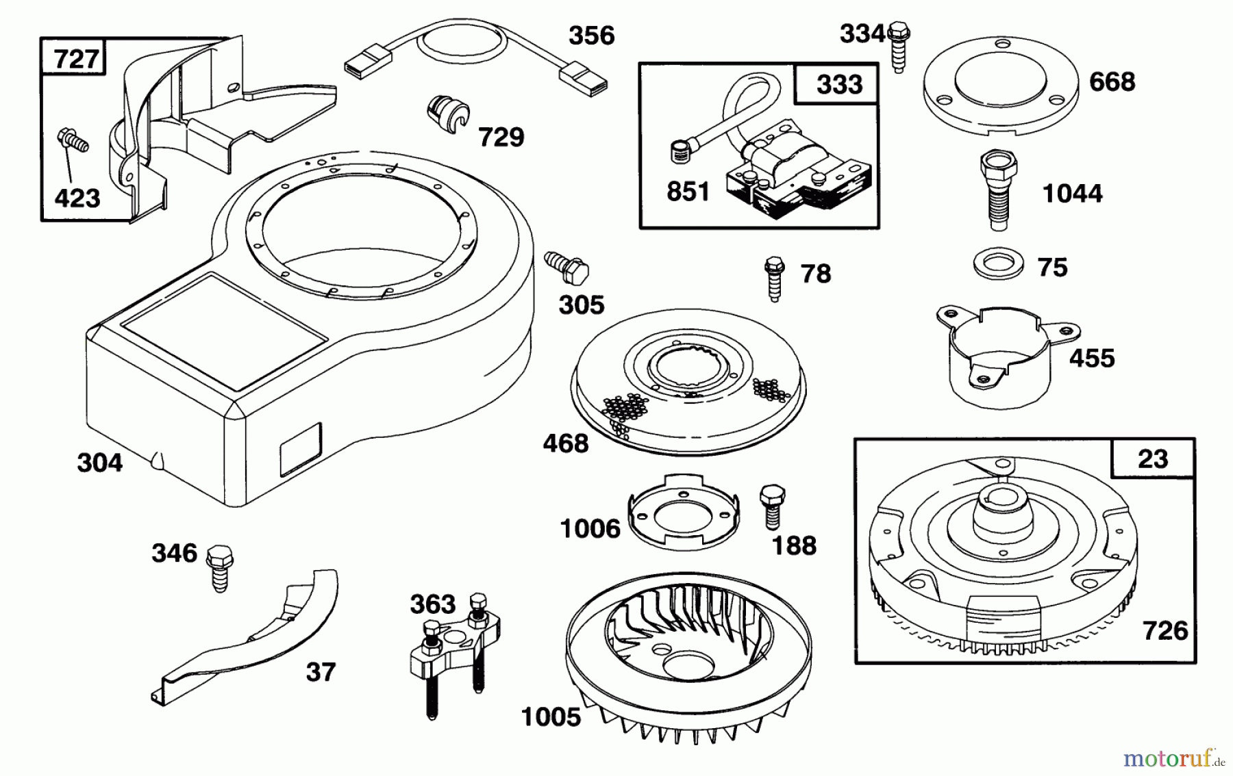 Toro Neu Mowers, Lawn & Garden Tractor Seite 1 71202 (12-38XL) - Toro 12-38XL Lawn Tractor, 1993 (3900001-3999999) ENGINE BRIGGS & STRATTON MODEL 286707-0452-01 #6