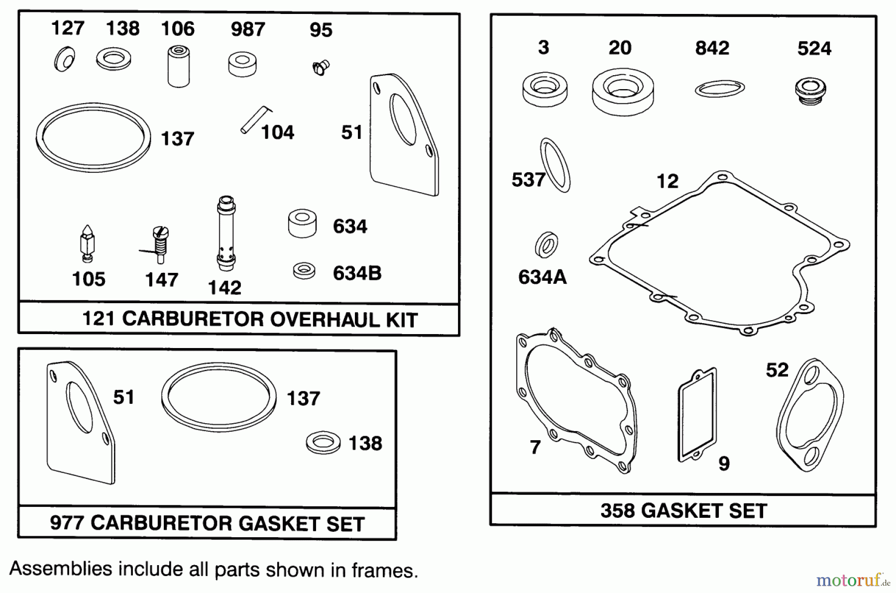 Toro Neu Mowers, Lawn & Garden Tractor Seite 1 71202 (12-38XL) - Toro 12-38XL Lawn Tractor, 1993 (3900001-3999999) ENGINE BRIGGS & STRATTON MODEL 286707-0452-01 #8
