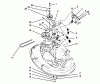 Toro 71203 (12-38HXL) - 12-38HXL Lawn Tractor, 1993 (3900001-3999999) Ersatzteile BRAKE ASSEMBLY (38" CUTTING UNIT)