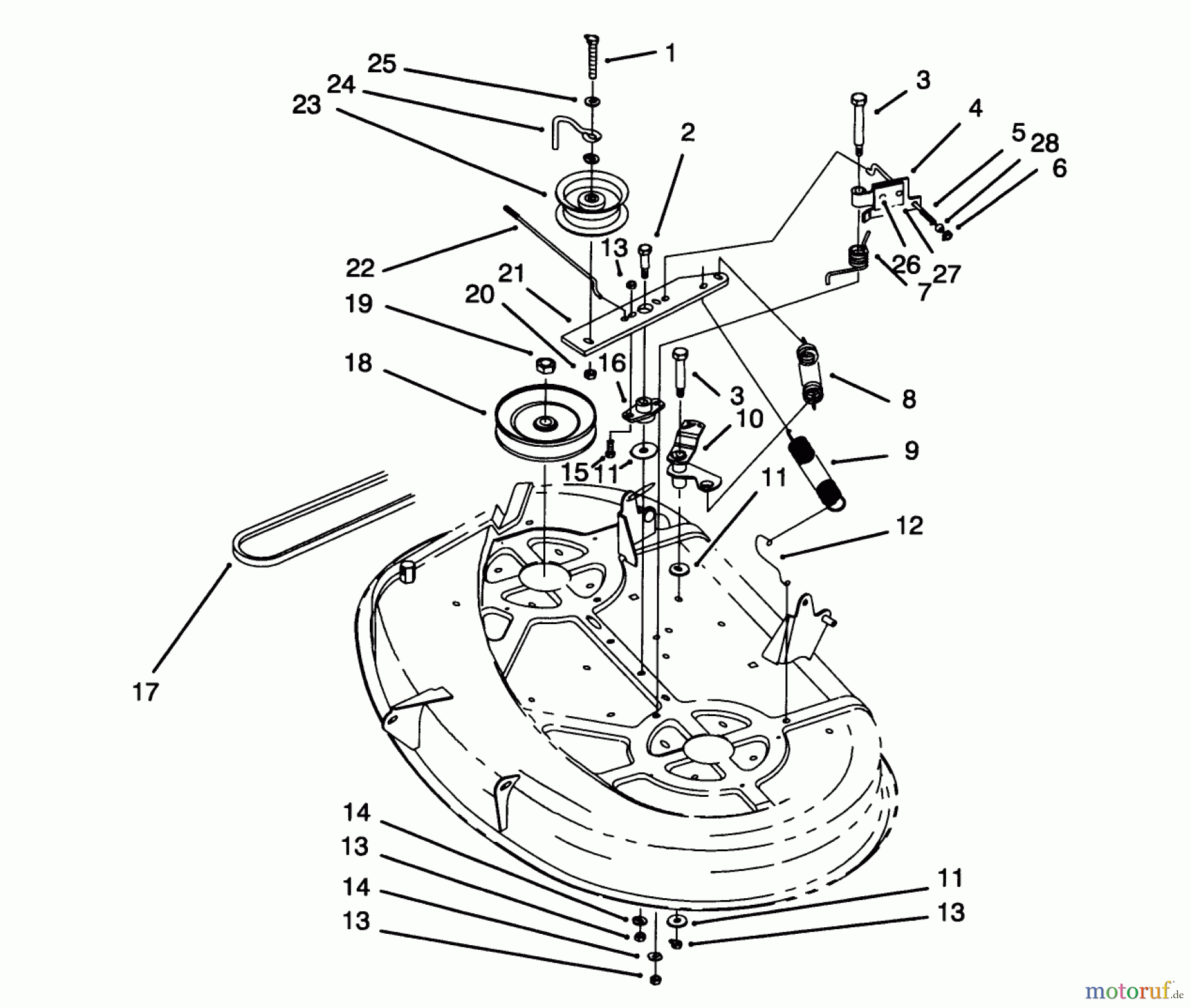 Toro Neu Mowers, Lawn & Garden Tractor Seite 1 71203 (12-38HXL) - Toro 12-38HXL Lawn Tractor, 1993 (3900001-3999999) BRAKE ASSEMBLY (38
