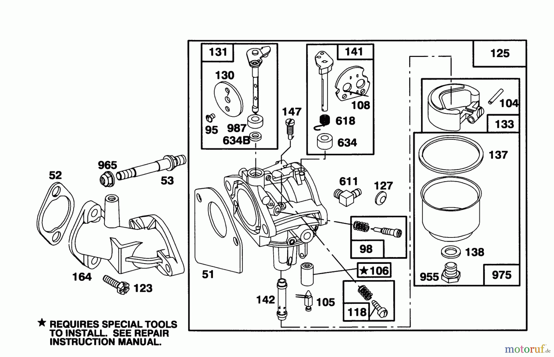  Toro Neu Mowers, Lawn & Garden Tractor Seite 1 71203 (12-38HXL) - Toro 12-38HXL Lawn Tractor, 1993 (3900001-3999999) ENGINE BRIGGS & STRATTON MODEL 286707-0452-01 #3