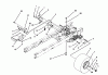 Toro 71203 (12-38HXL) - 12-38HXL Lawn Tractor, 1993 (3900001-3999999) Ersatzteile SPEED CONTROL & REAR WHEEL ASSEMBLY