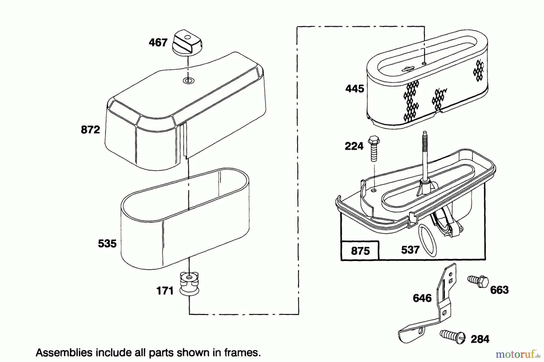  Toro Neu Mowers, Lawn & Garden Tractor Seite 1 71200 (12-32XL) - Toro 12-32XL Lawn Tractor, 1994 (4900001-4999999) ENGINE BRIGGS & STRATTON MODEL 283707-0156-01 #4