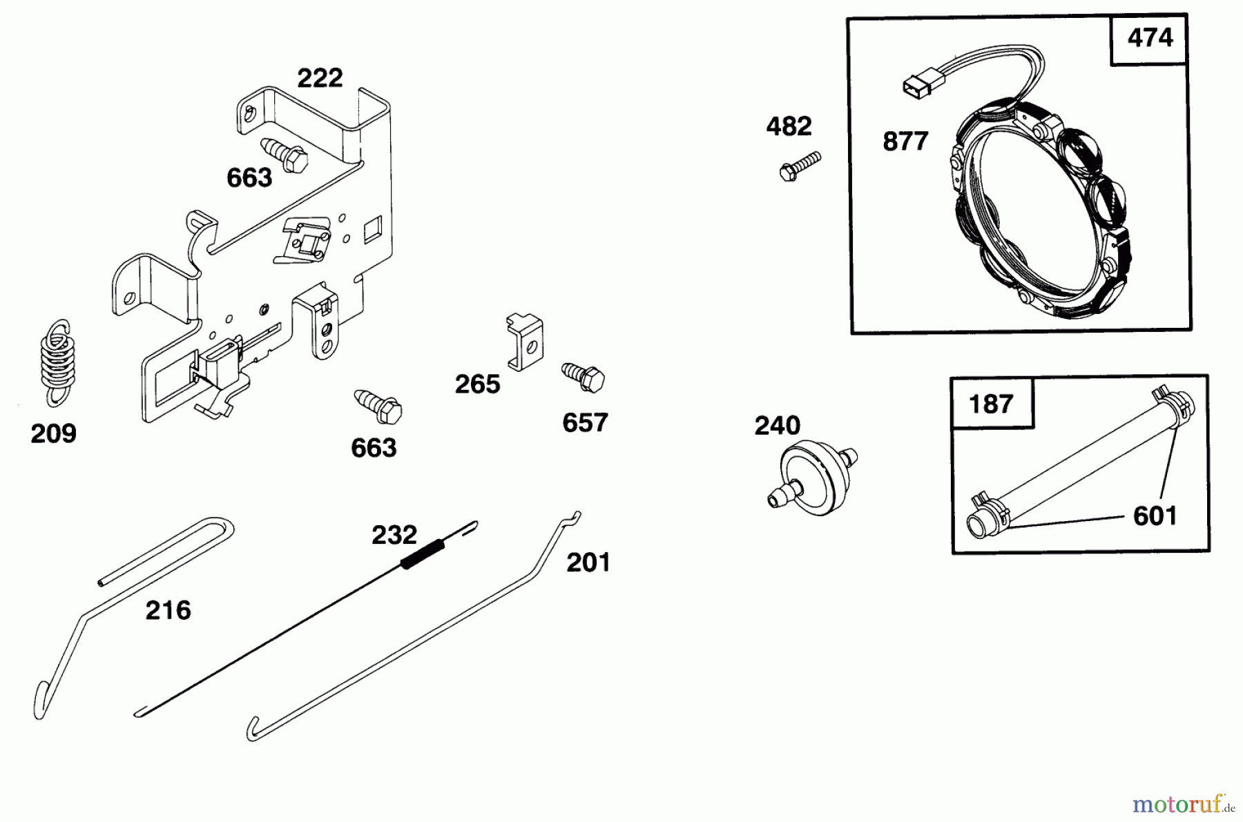 Toro Neu Mowers, Lawn & Garden Tractor Seite 1 71200 (12-32XL) - Toro 12-32XL Lawn Tractor, 1995 (5910001-5999999) ENGINE BRIGGS & STRATTON MODEL 282707-0119-01 #5