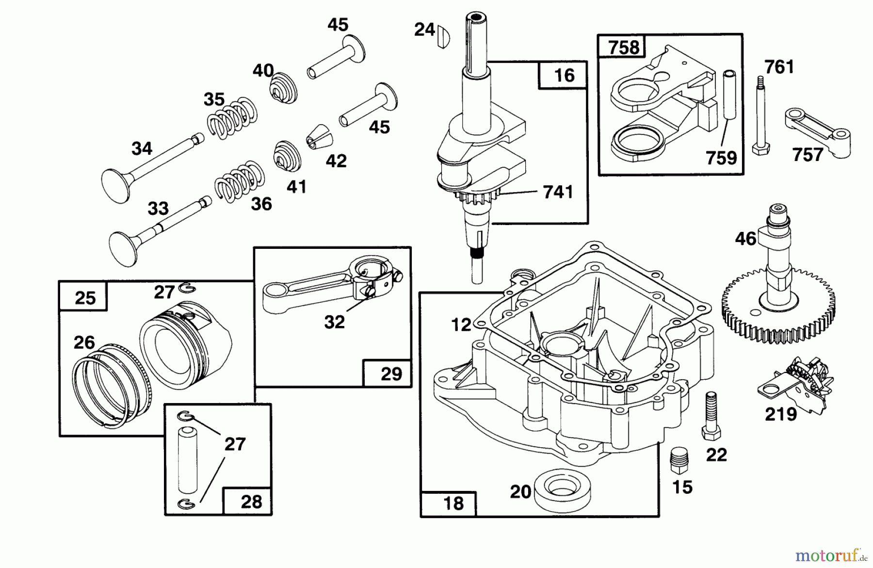 Toro Neu Mowers, Lawn & Garden Tractor Seite 1 71200 (12-32XL) - Toro 12-32XL Lawn Tractor, 1995 (5910001-5999999) ENGINE BRIGGS & STRATTON MODEL 283707-0156-01 #2