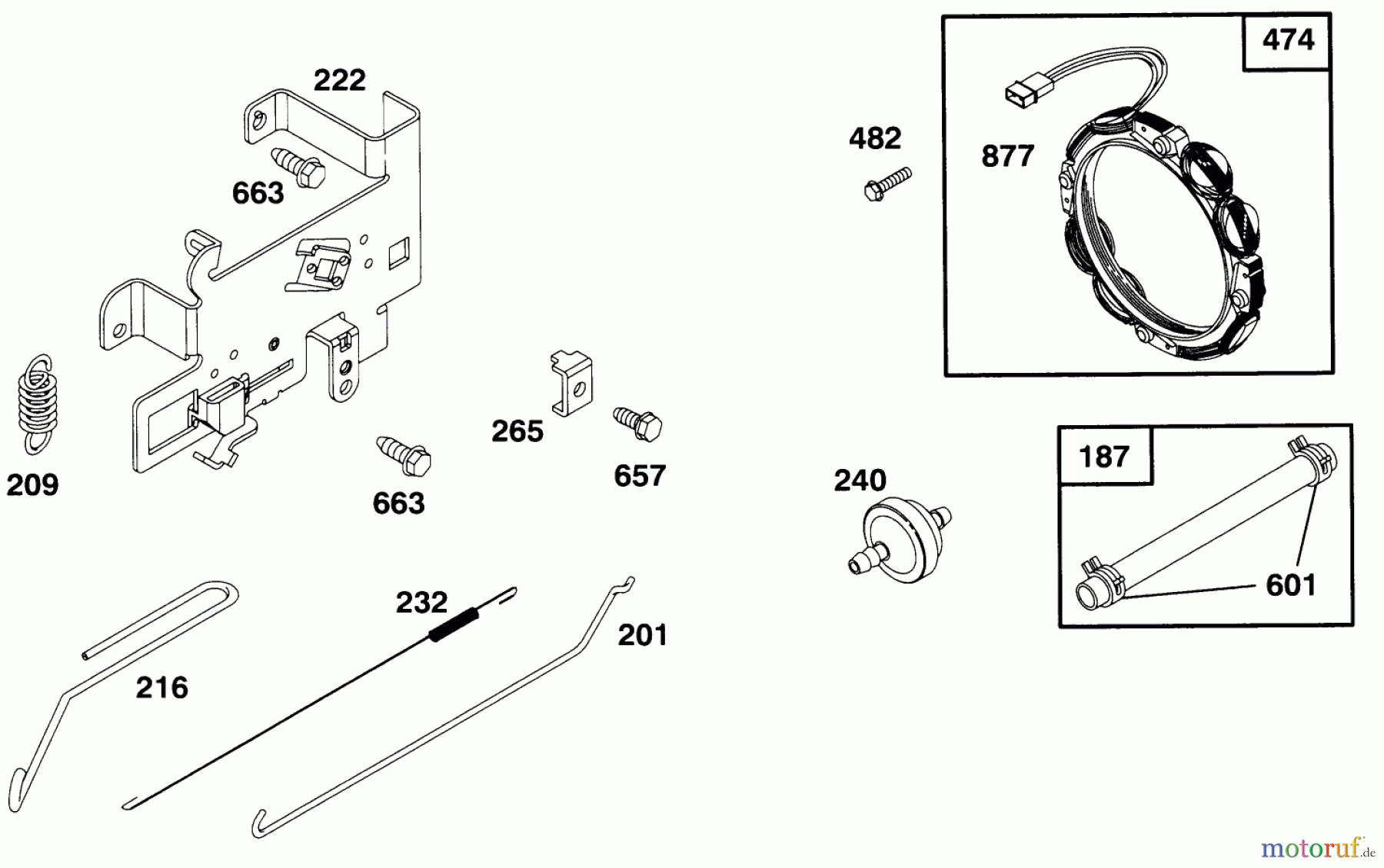 Toro Neu Mowers, Lawn & Garden Tractor Seite 1 71200 (12-32XL) - Toro 12-32XL Lawn Tractor, 1995 (5910001-5999999) ENGINE BRIGGS & STRATTON MODEL 283707-0156-01 #5