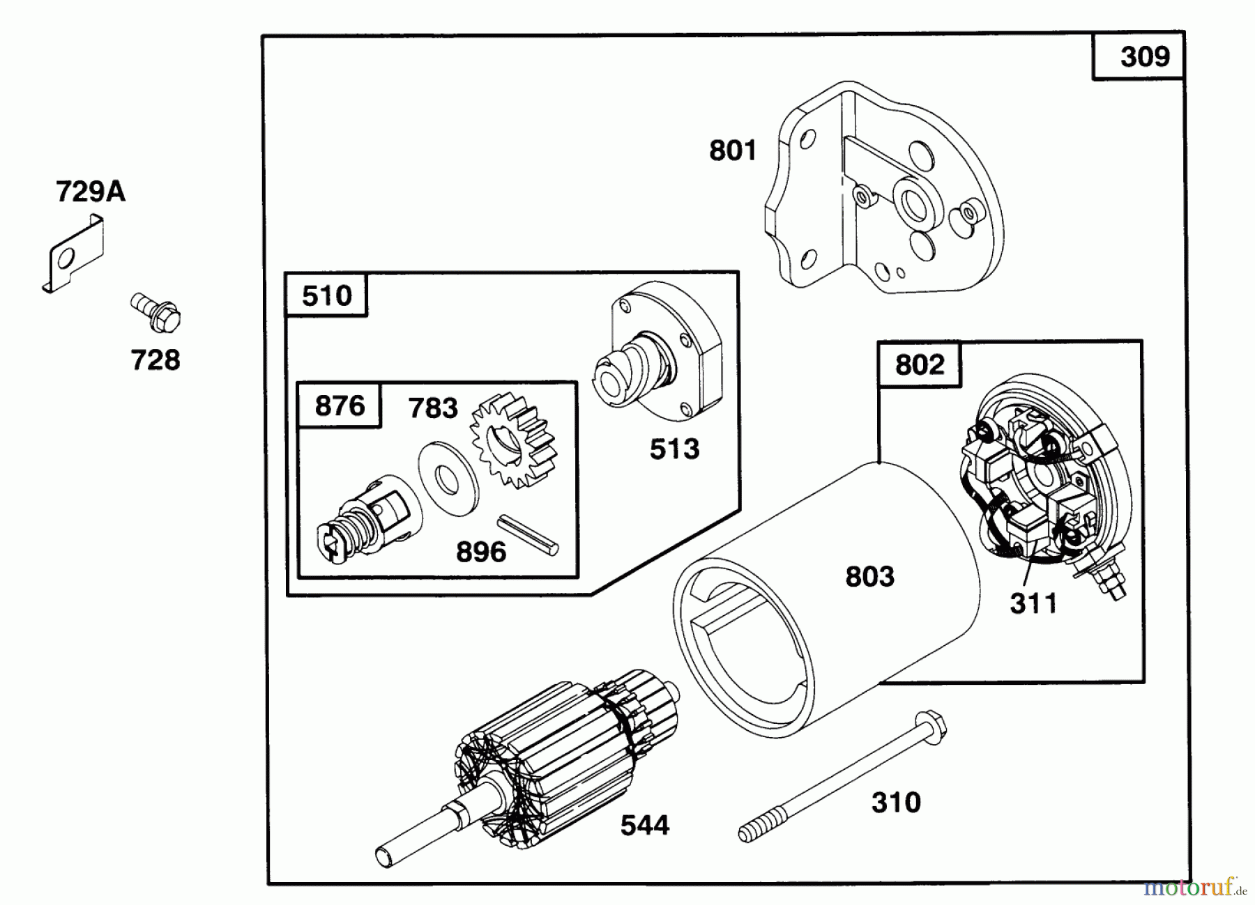 Toro Neu Mowers, Lawn & Garden Tractor Seite 1 71200 (12-32XL) - Toro 12-32XL Lawn Tractor, 1995 (5910001-5999999) ENGINE BRIGGS & STRATTON MODEL 283707-0156-01 #7