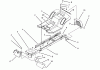 Toro 71200 (12-32XL) - 12-32XL Lawn Tractor, 1995 (5910001-5999999) Ersatzteile FRAME ASSEMBLY