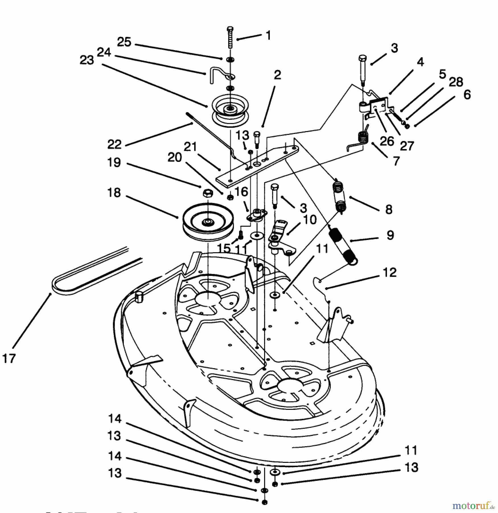 Toro Neu Mowers, Lawn & Garden Tractor Seite 1 71202 (12-38XL) - Toro 12-38XL Lawn Tractor, 1994 (4900001-4999999) BRAKE ASSEMBLY (38