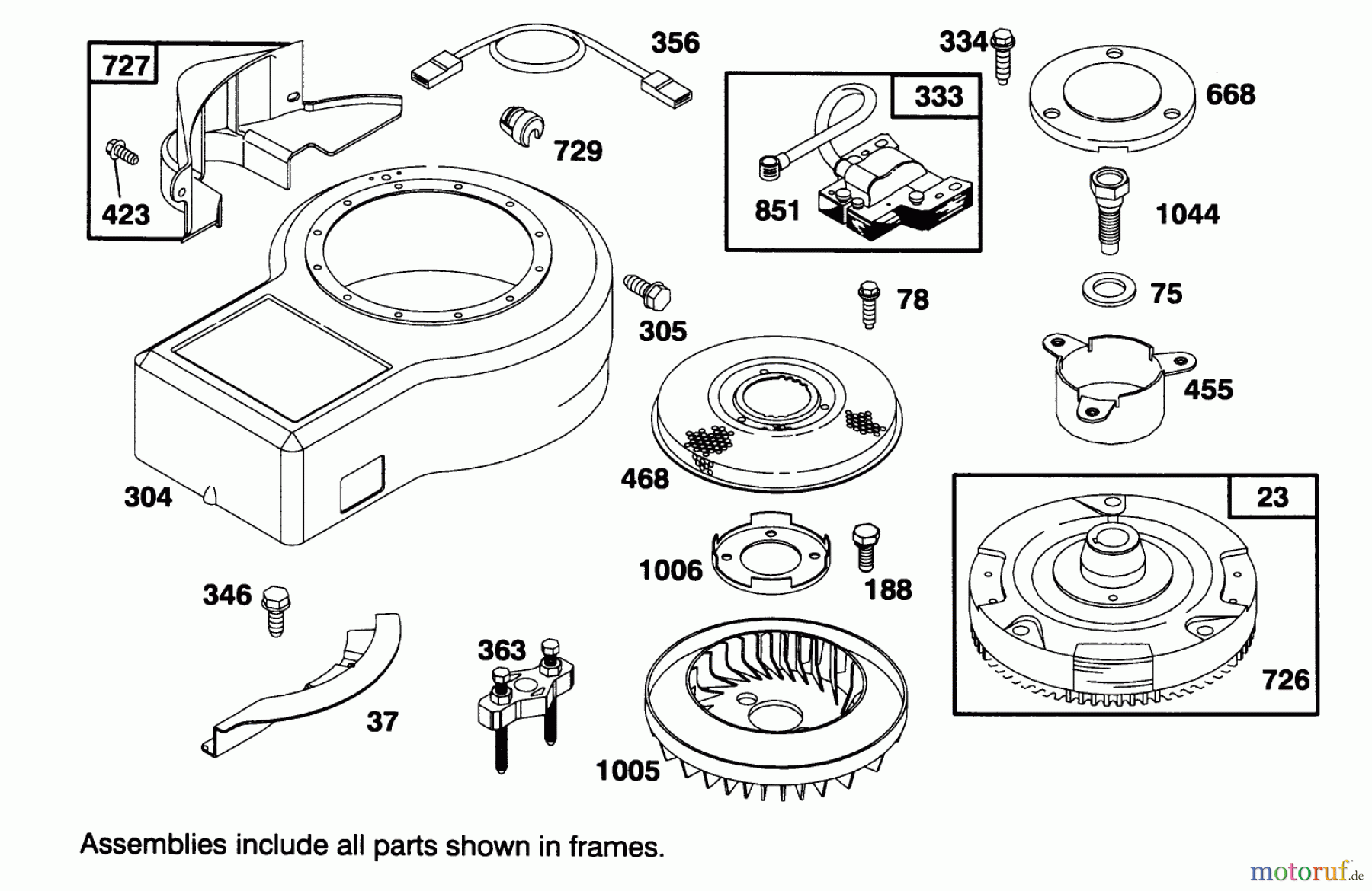 Toro Neu Mowers, Lawn & Garden Tractor Seite 1 71202 (12-38XL) - Toro 12-38XL Lawn Tractor, 1994 (4900001-4999999) ENGINE BRIGGS & STRATTON MODEL 286707-0453-01 #6
