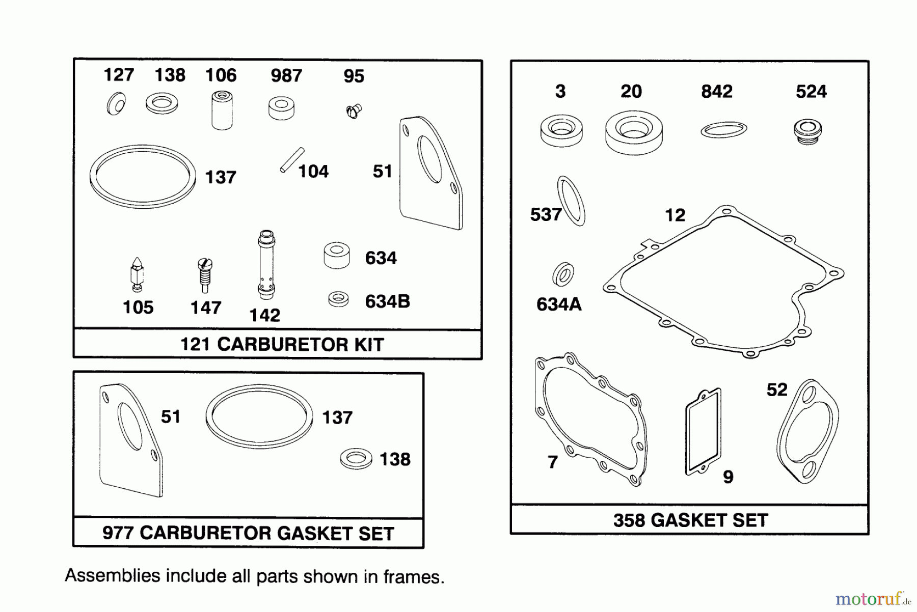  Toro Neu Mowers, Lawn & Garden Tractor Seite 1 71184 (12-38XL) - Toro 12-38XL Lawn Tractor, 1995 (5910001-5999999) ENGINE BRIGGS & STRATTON MODEL 286707-0453-01 #8