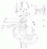 Toro 71205 (13-38XL) - 13-38XL Lawn Tractor, 1996 (6900001-6999999) Ersatzteile DECK PULLEY & BELT ASSEMBLY