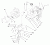 Toro 71185 (13-38XL) - 13-38XL Lawn Tractor, 1997 (7900001-7999999) Ersatzteile GAS TANK & ENGINE PULLEY ASSEMBLY