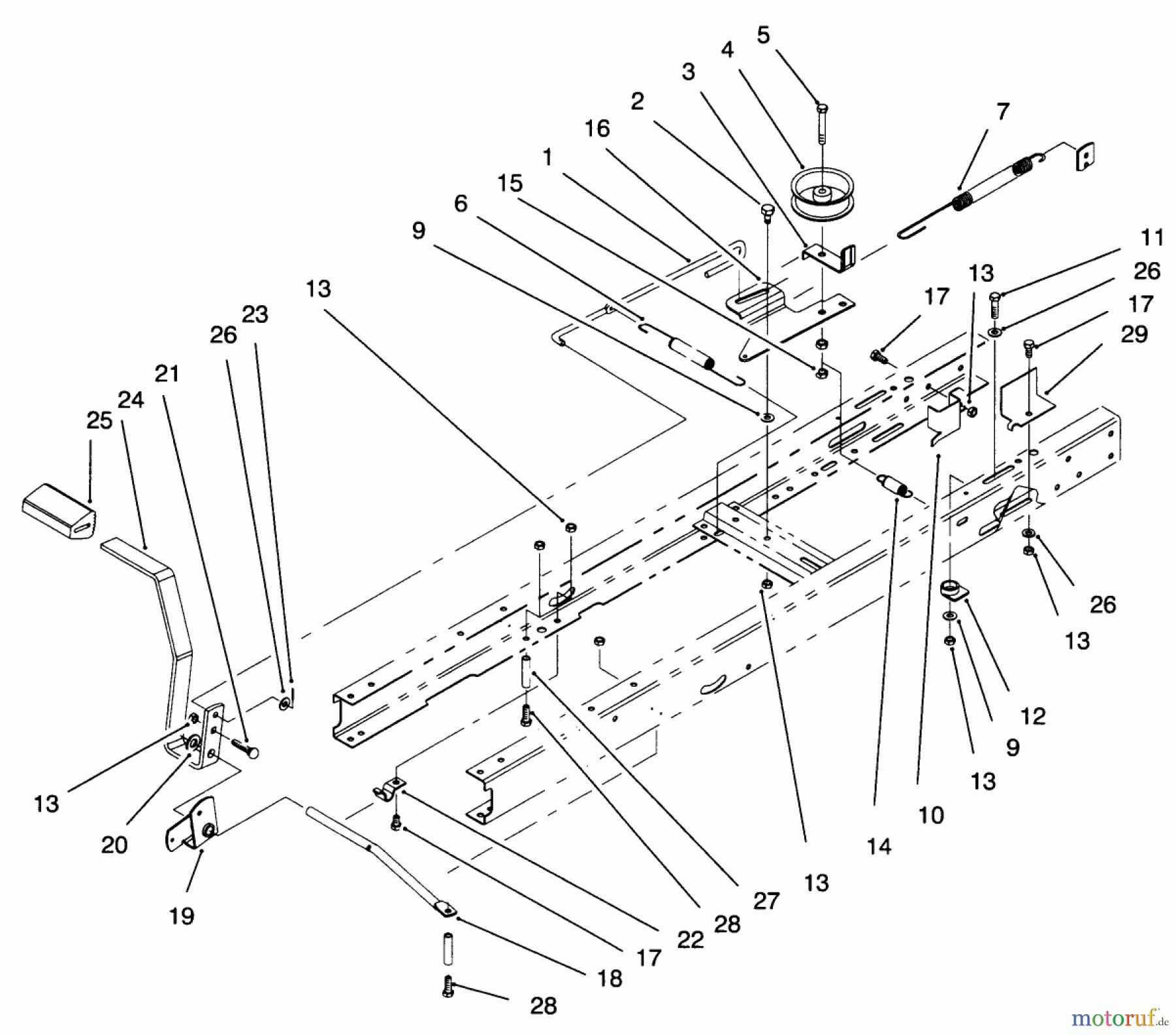  Toro Neu Mowers, Lawn & Garden Tractor Seite 1 71188 (12-32XL) - Toro 12-32XL Lawn Tractor, 1996 (6900001-6999999) CLUTCH ASSEMBLY