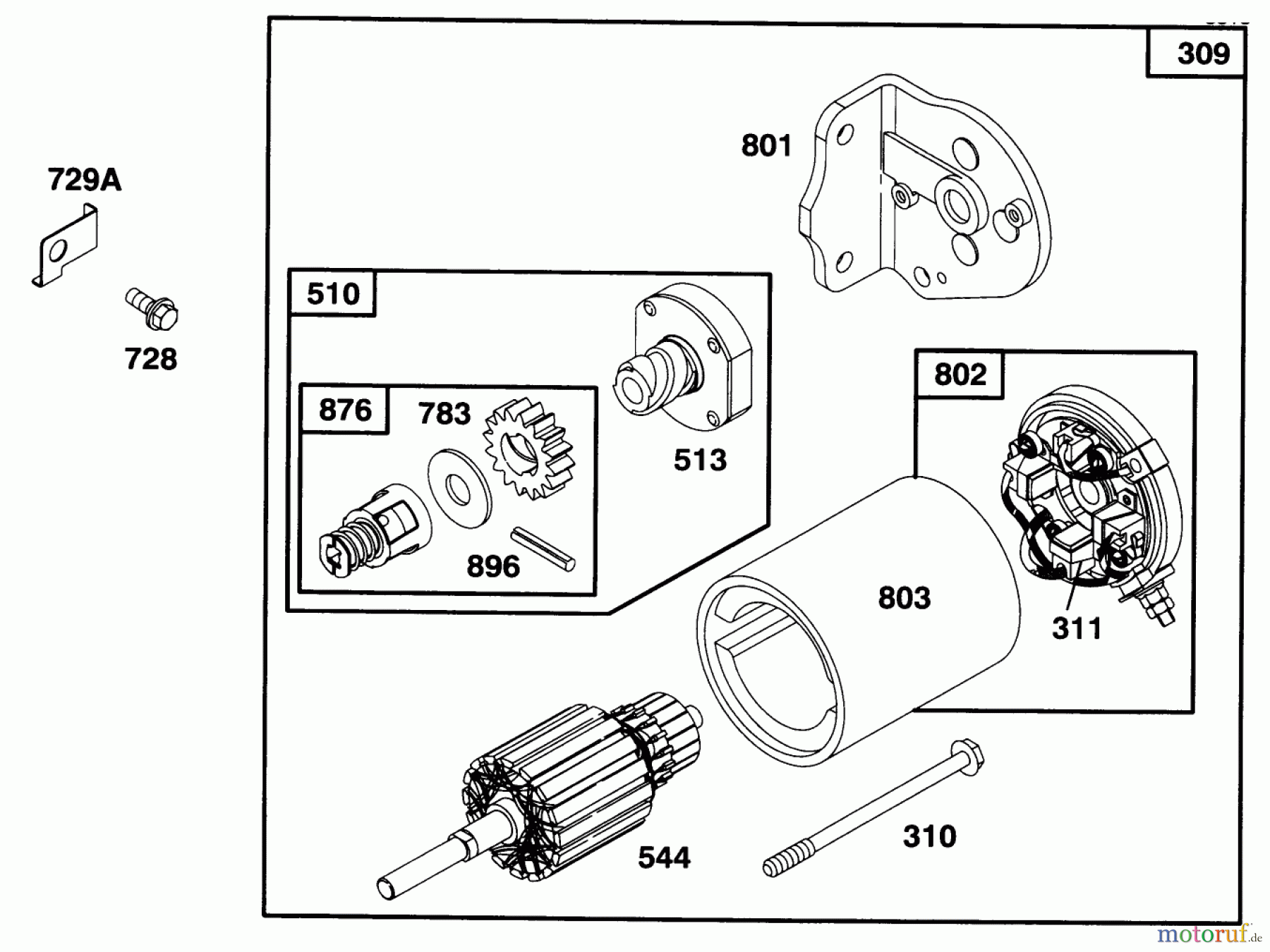  Toro Neu Mowers, Lawn & Garden Tractor Seite 1 71201 (12-32XL) - Toro 12-32XL Lawn Tractor, 1996 (6900001-6999999) ENGINE BRIGGS & STRATTON MODEL 282707-0119-01 #6