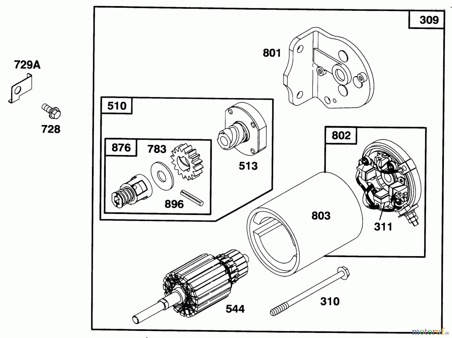 Toro Neu Mowers, Lawn & Garden Tractor Seite 1 71188 (12-32XL) - Toro 12-32XL Lawn Tractor, 1996 (6900001-6999999) ENGINE BRIGGS & STRATTON MODEL 283707-0156-01 #7