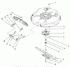 Toro 71188 (12-32XL) - 12-32XL Lawn Tractor, 1996 (6900001-6999999) Ersatzteile SPINDLE & BLADE ASSEMBLY