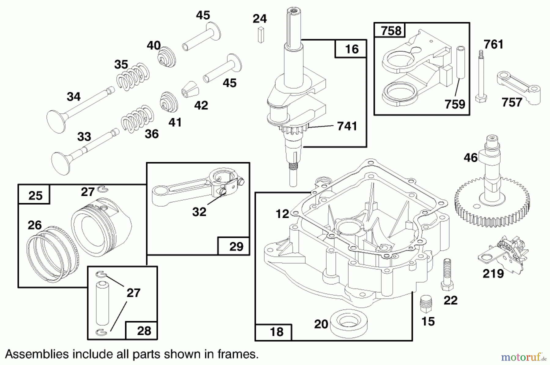 Toro Neu Mowers, Lawn & Garden Tractor Seite 1 71188 (12-32XL) - Toro 12-32XL Lawn Tractor, 1998 (8900001-8999999) ENGINE BRIGGS & STRATTON MODEL 282707-0119-01 #2