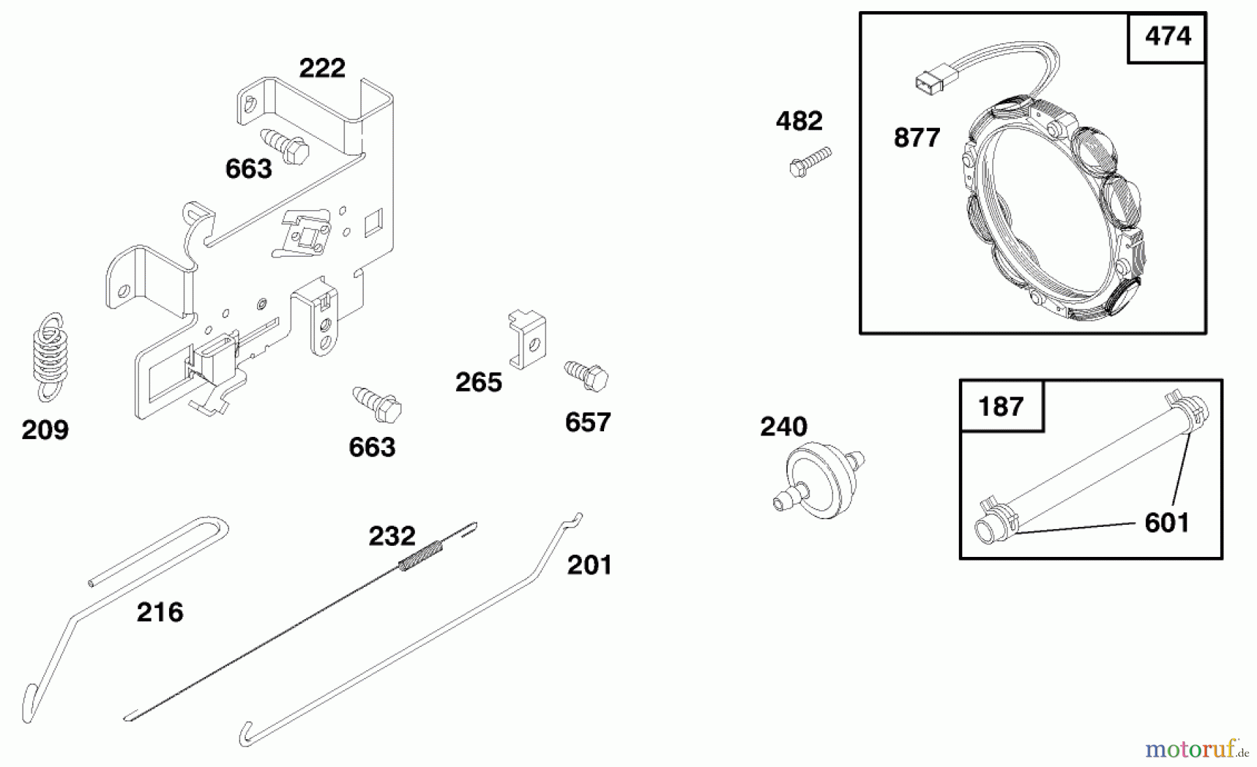Toro Neu Mowers, Lawn & Garden Tractor Seite 1 71188 (12-32XL) - Toro 12-32XL Lawn Tractor, 1998 (8900001-8999999) ENGINE BRIGGS & STRATTON MODEL 282707-0119-01 #5