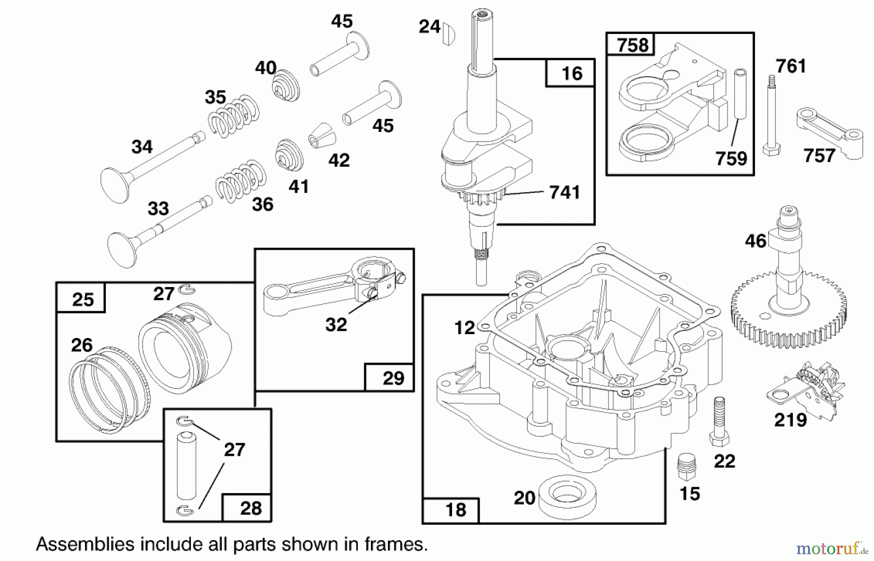 Toro Neu Mowers, Lawn & Garden Tractor Seite 1 71188 (12-32XL) - Toro 12-32XL Lawn Tractor, 1997 (7900001-7999999) ENGINE BRIGGS & STRATTON MODEL 283707-0156-01 #2