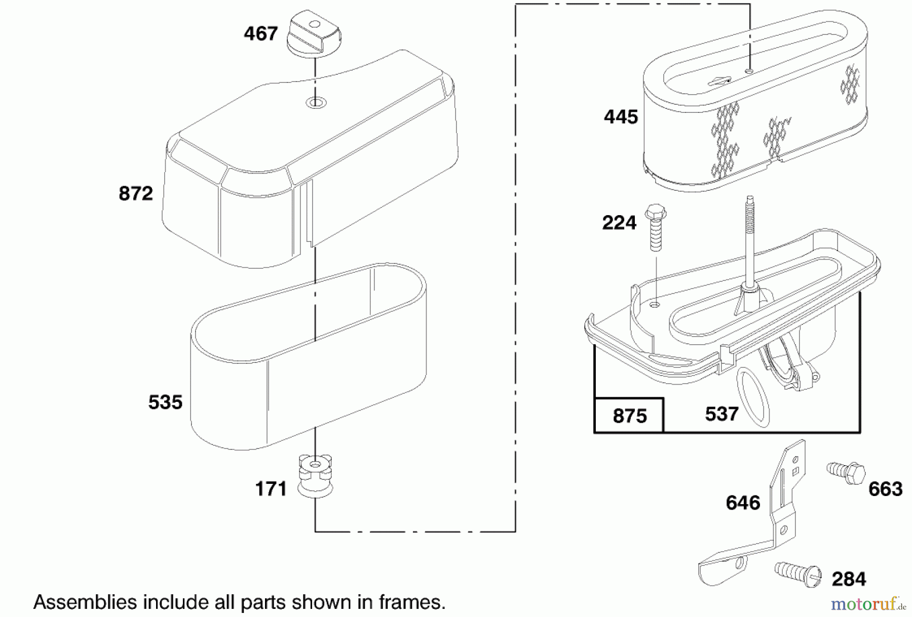  Toro Neu Mowers, Lawn & Garden Tractor Seite 1 71188 (12-32XL) - Toro 12-32XL Lawn Tractor, 1998 (8900001-8999999) ENGINE BRIGGS & STRATTON MODEL 283707-0156-01 #4