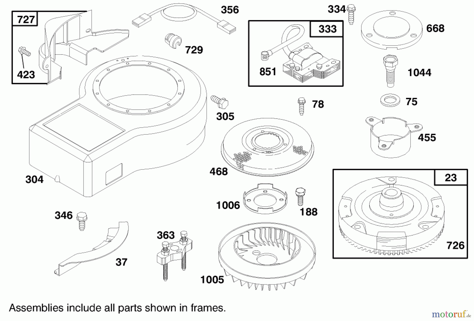 Toro Neu Mowers, Lawn & Garden Tractor Seite 1 71188 (12-32XL) - Toro 12-32XL Lawn Tractor, 1998 (8900001-8999999) ENGINE BRIGGS & STRATTON MODEL 283707-0156-01 #6