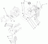 Toro 71188 (12-32XL) - 12-32XL Lawn Tractor, 1998 (8900001-8999999) Ersatzteile GAS TANK & ENGINE PULLEY ASSEMBLY