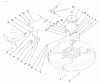 Toro 71188 (12-32XL) - 12-32XL Lawn Tractor, 1998 (8900001-8999999) Ersatzteile PULLEY & BELT ASSEMBLY (32" CUTTING UNIT)