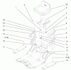 Toro 71188 (12-32XL) - 12-32XL Lawn Tractor, 1998 (8900001-8999999) Ersatzteile SEAT ASSEMBLY