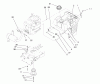 Toro 71189 (12-32XL) - 12-32XL Lawn Tractor, 1997 (7900001-7999999) Ersatzteile GAS TANK & ENGINE PULLEY ASSEMBLY