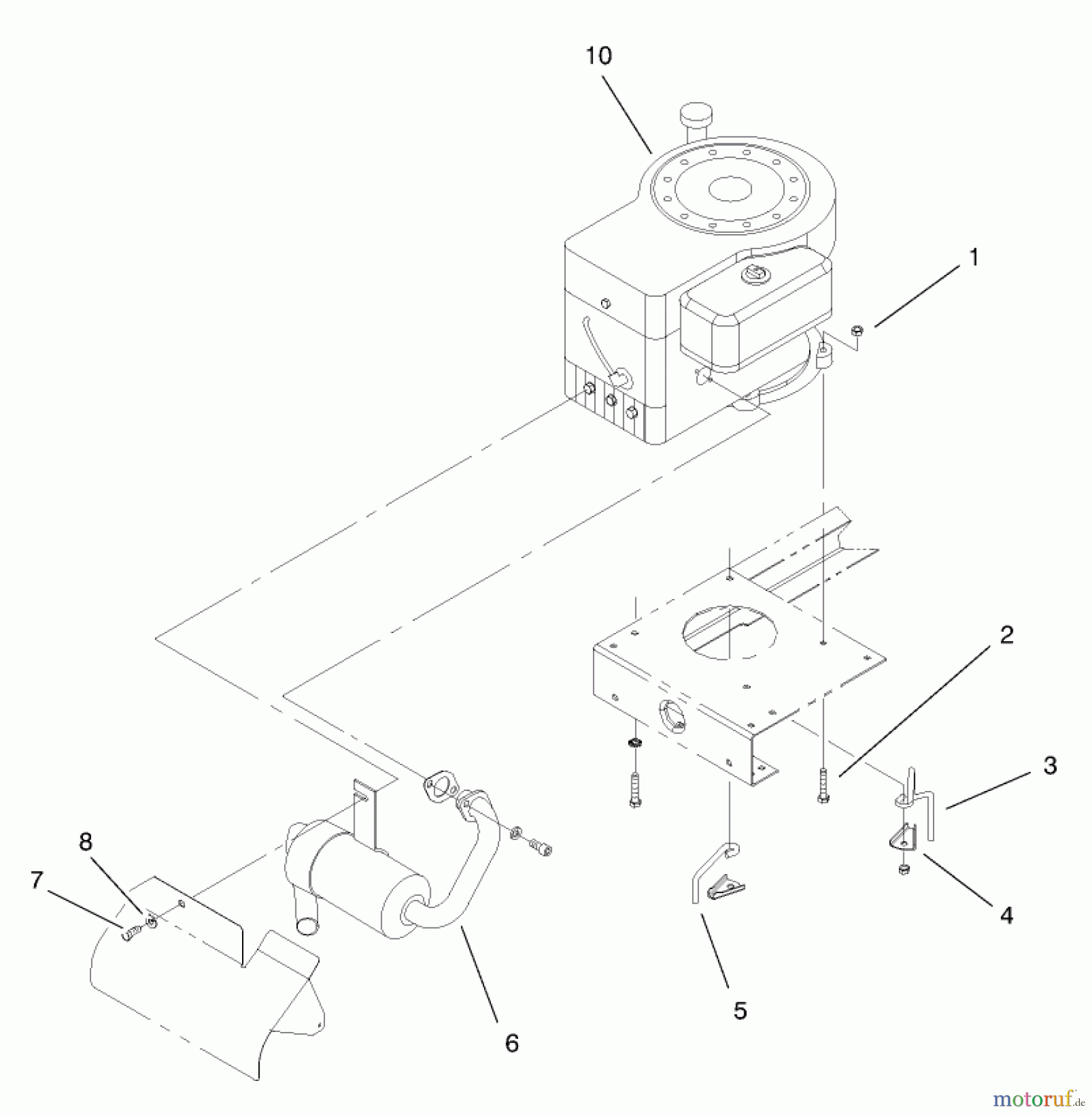 Toro Neu Mowers, Lawn & Garden Tractor Seite 1 71189 (12-32XL) - Toro 12-32XL Lawn Tractor, 1998 (8900001-8999999) ENGINE ASSEMBLY