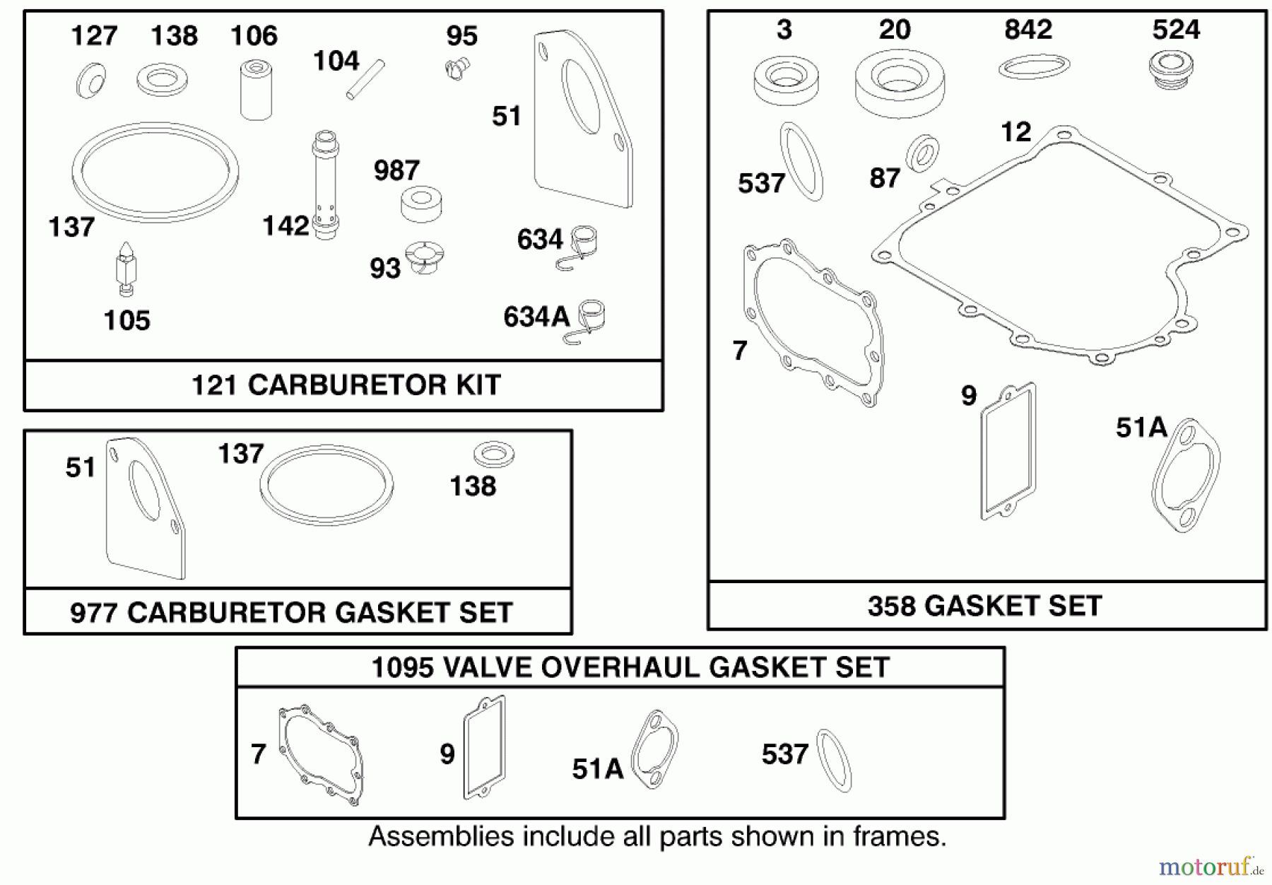 Toro Neu Mowers, Lawn & Garden Tractor Seite 1 71189 (12-32XL) - Toro 12-32XL Lawn Tractor, 1998 (8900001-8999999) ENGINE BRIGGS & STRATTON MODEL 284707-1148-E1 #9