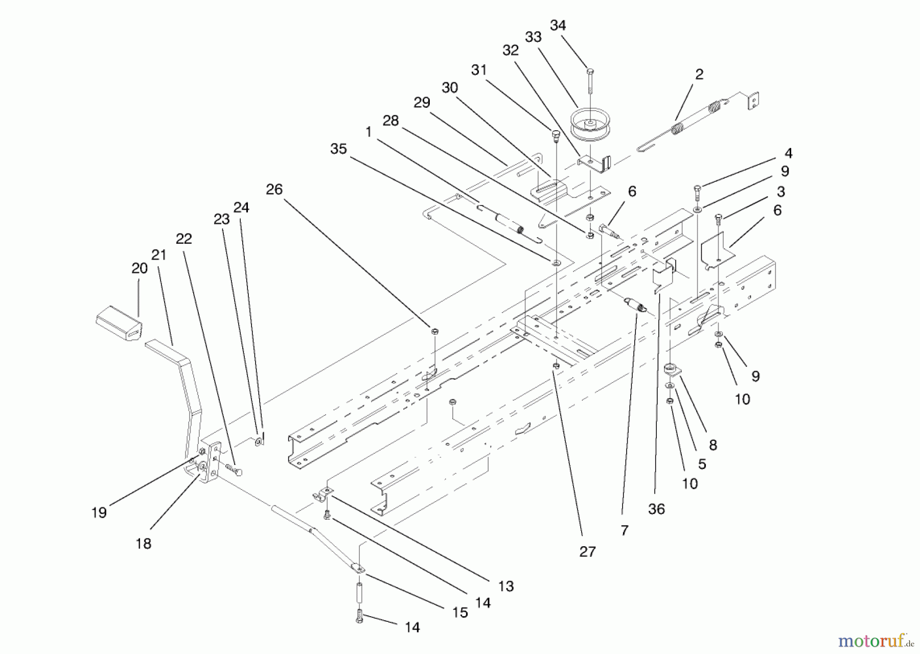  Toro Neu Mowers, Lawn & Garden Tractor Seite 1 71190 (13-38XL) - Toro 13-38XL Lawn Tractor, 1997 (7900001-7999999) CLUTCH ASSEMBLY