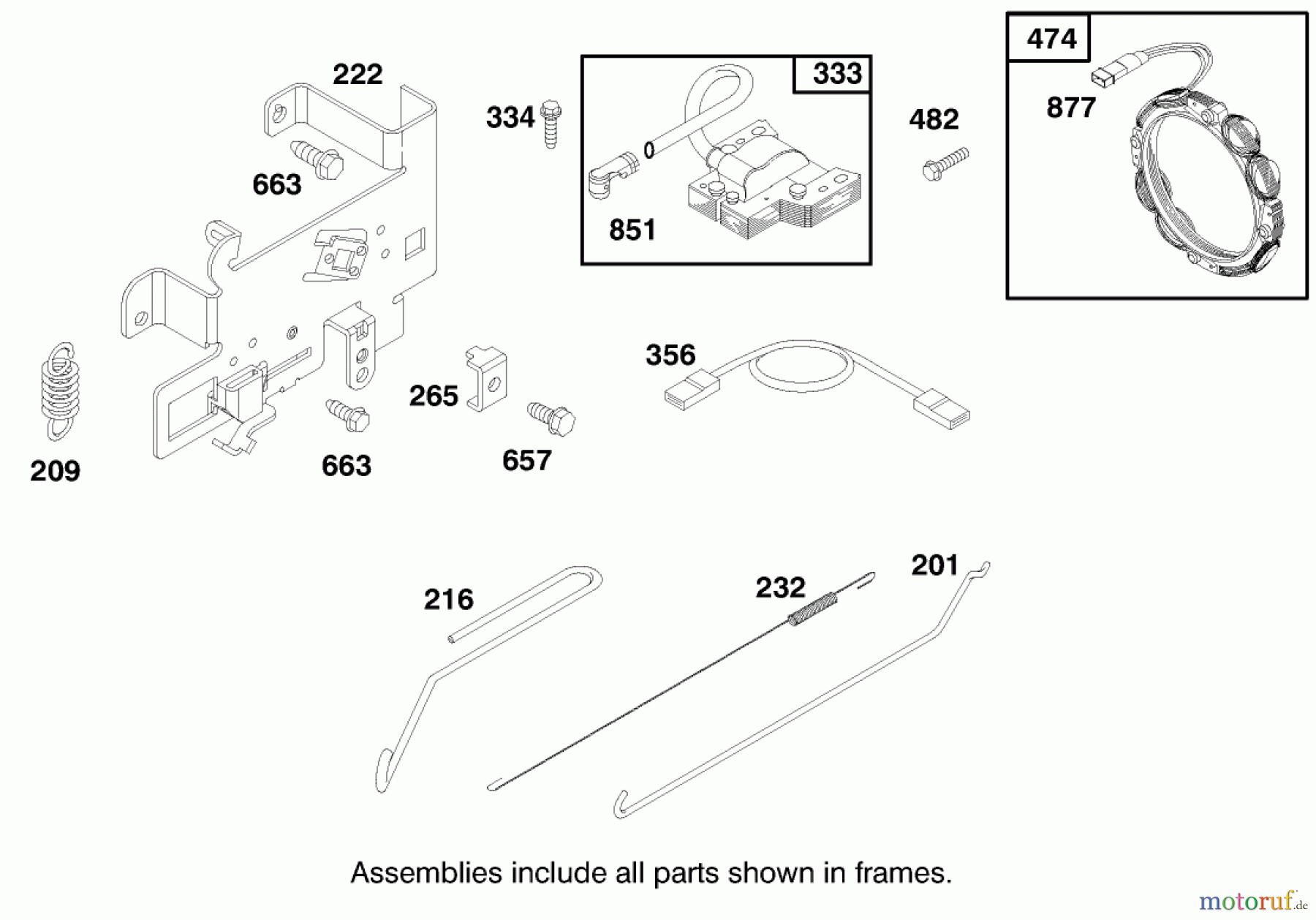 Toro Neu Mowers, Lawn & Garden Tractor Seite 1 71190 (13-38XL) - Toro 13-38XL Lawn Tractor, 1998 (8900001-8999999) ENGINE BRIGGS & STRATTON MODEL 28M707-1122-E1 #6