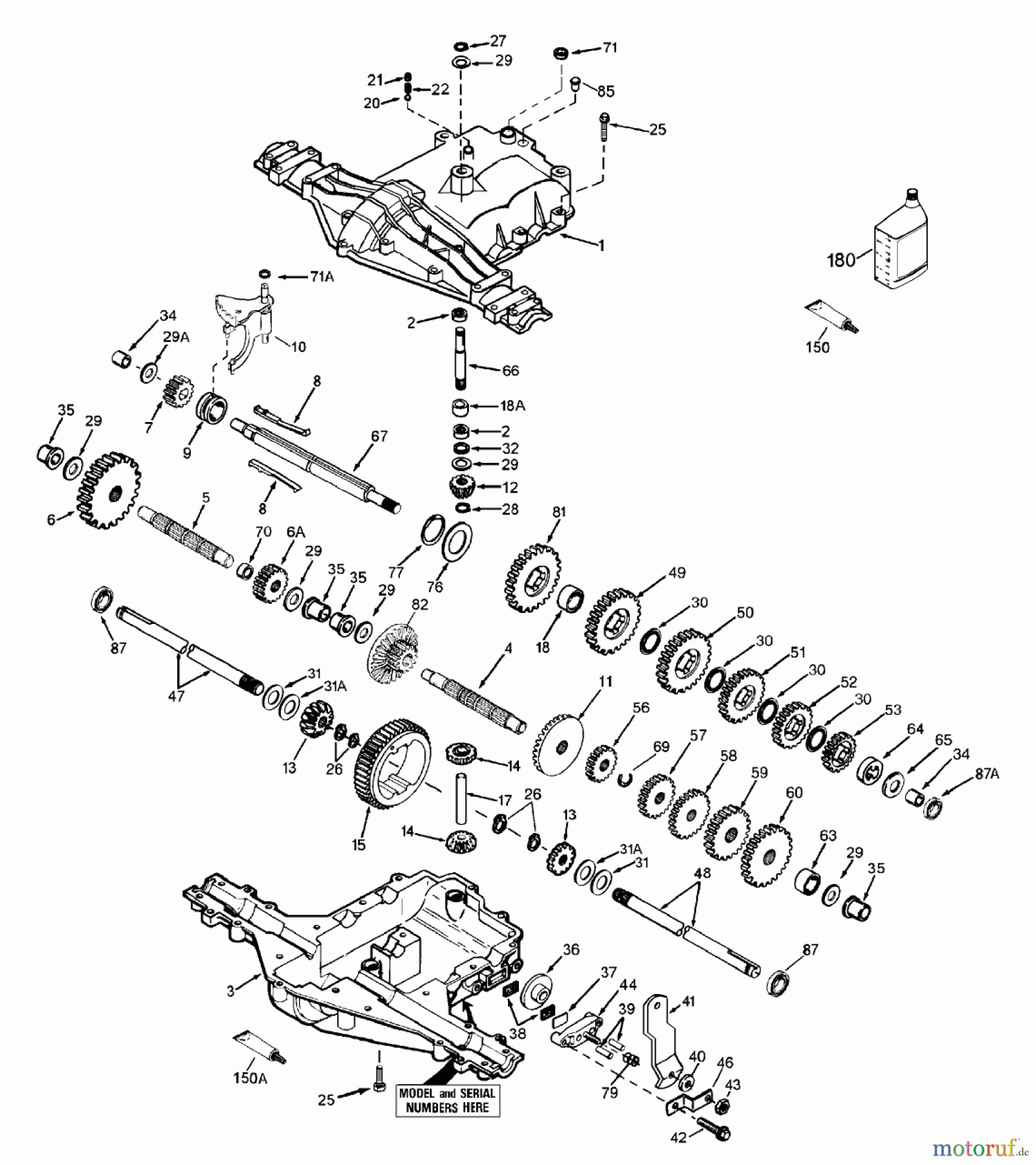  Toro Neu Mowers, Lawn & Garden Tractor Seite 1 71190 (13-38XL) - Toro 13-38XL Lawn Tractor, 1998 (8900001-8999999) PEERLESS TRANSAXLE MODLE MST 205-509