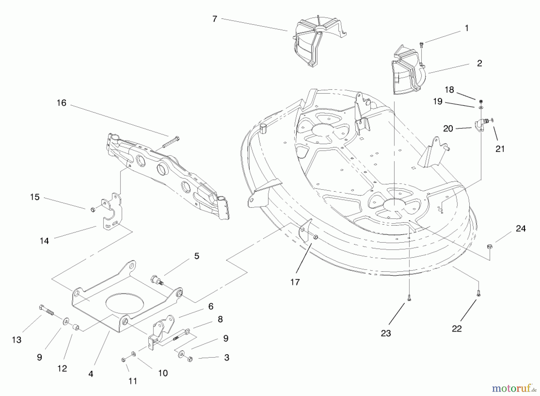 Toro Neu Mowers, Lawn & Garden Tractor Seite 1 71190 (13-38XL) - Toro 13-38XL Lawn Tractor, 1998 (8900001-8999999) SUSPENSION ASSEMBLY (38