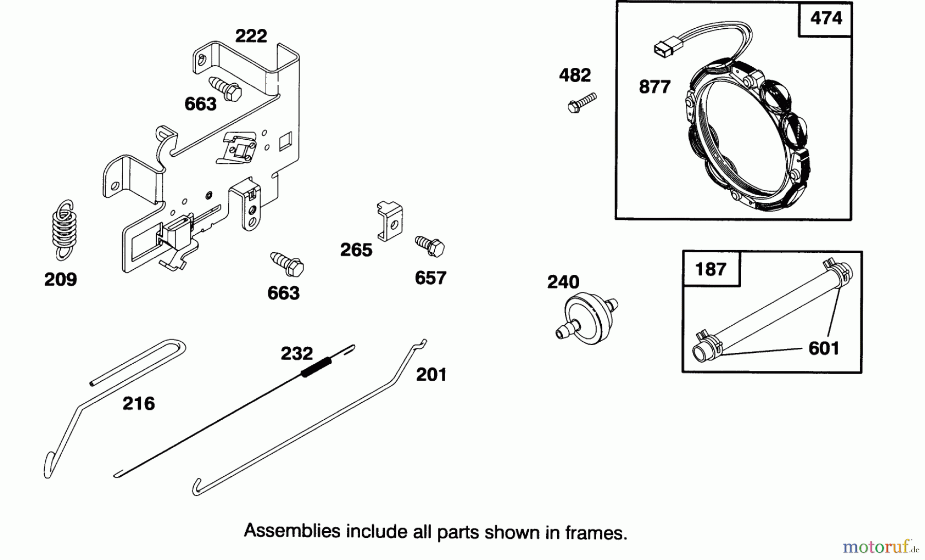 Toro Neu Mowers, Lawn & Garden Tractor Seite 1 71191 (13-38HXL) - Toro 13-38HXL Lawn Tractor, 1994 (4900001-4999999) ENGINE BRIGGS & STRATTON MODEL 28M707-0122-01 #5