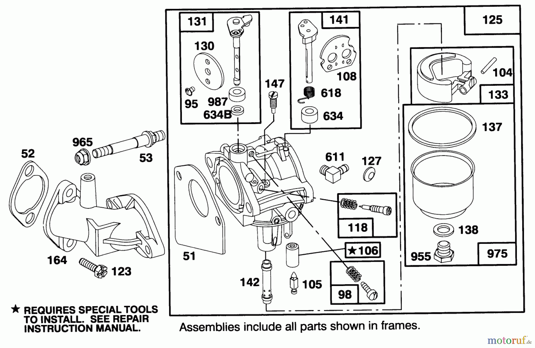  Toro Neu Mowers, Lawn & Garden Tractor Seite 1 71213 (13-38HXL) - Toro 13-38HXL Lawn Tractor, 1995 (59000001-59100000) ENGINE BRIGGS & STRATTON MODEL 28M707-0122-01 #3