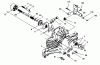 Toro 71213 (13-38HXL) - 13-38HXL Lawn Tractor, 1995 (59000001-59100000) Ersatzteile HYDROGEAR TRANSAXLE MODEL 321-0500