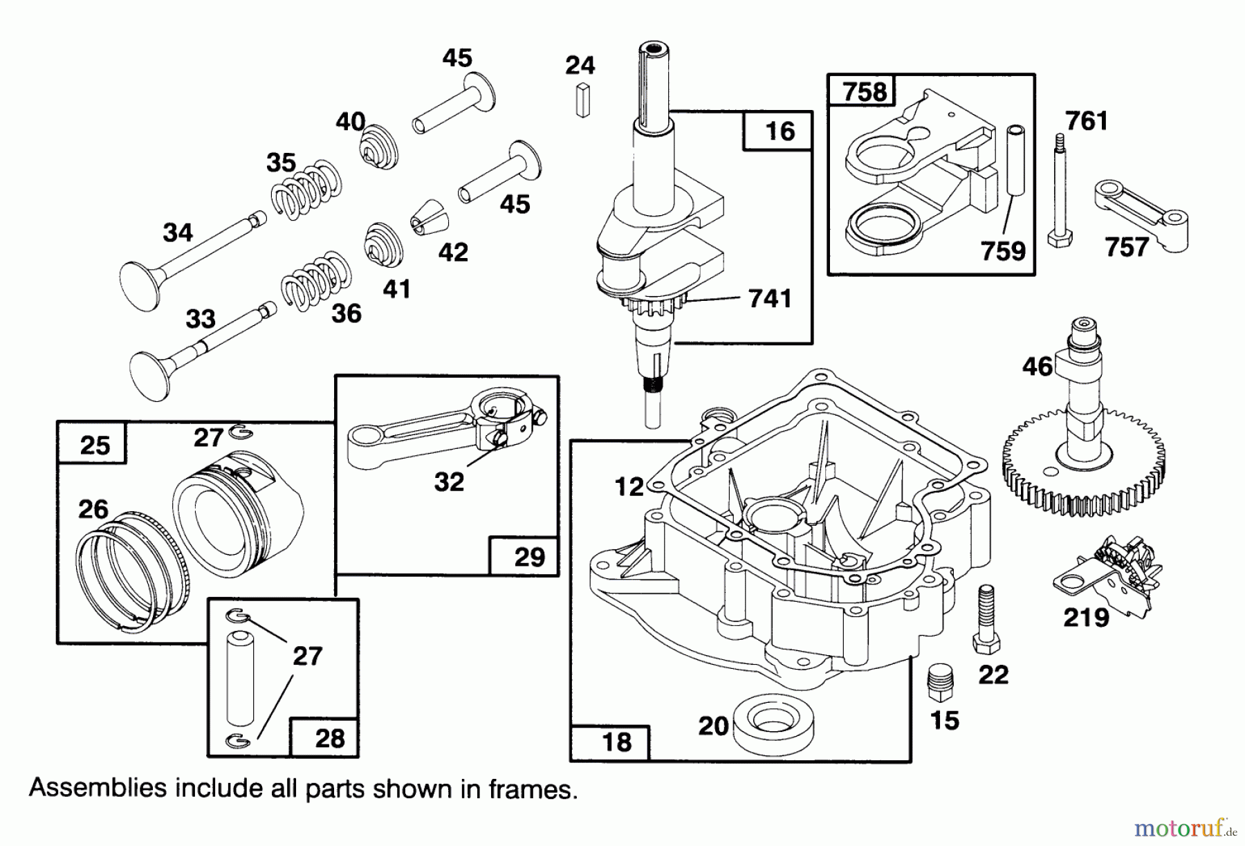 Toro Neu Mowers, Lawn & Garden Tractor Seite 1 71191 (13-38HXL) - Toro 13-38HXL Lawn Tractor, 1995 (5910001-5999999) ENGINE BRIGGS & STRATTON MODEL 28M707-0122-01 #2