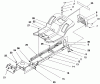 Toro 71216 (15-44HXL) - 15-44HXL Lawn Tractor, 1995 (59000001-59999999) Ersatzteile FRAME ASSEMBLY