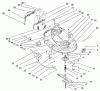 Toro 71217 (14-38HXL) - 14-38HXL Lawn Tractor, 1996 (6900001-6999999) Ersatzteile 38" DECK COMPONENTS ASSEMBLY